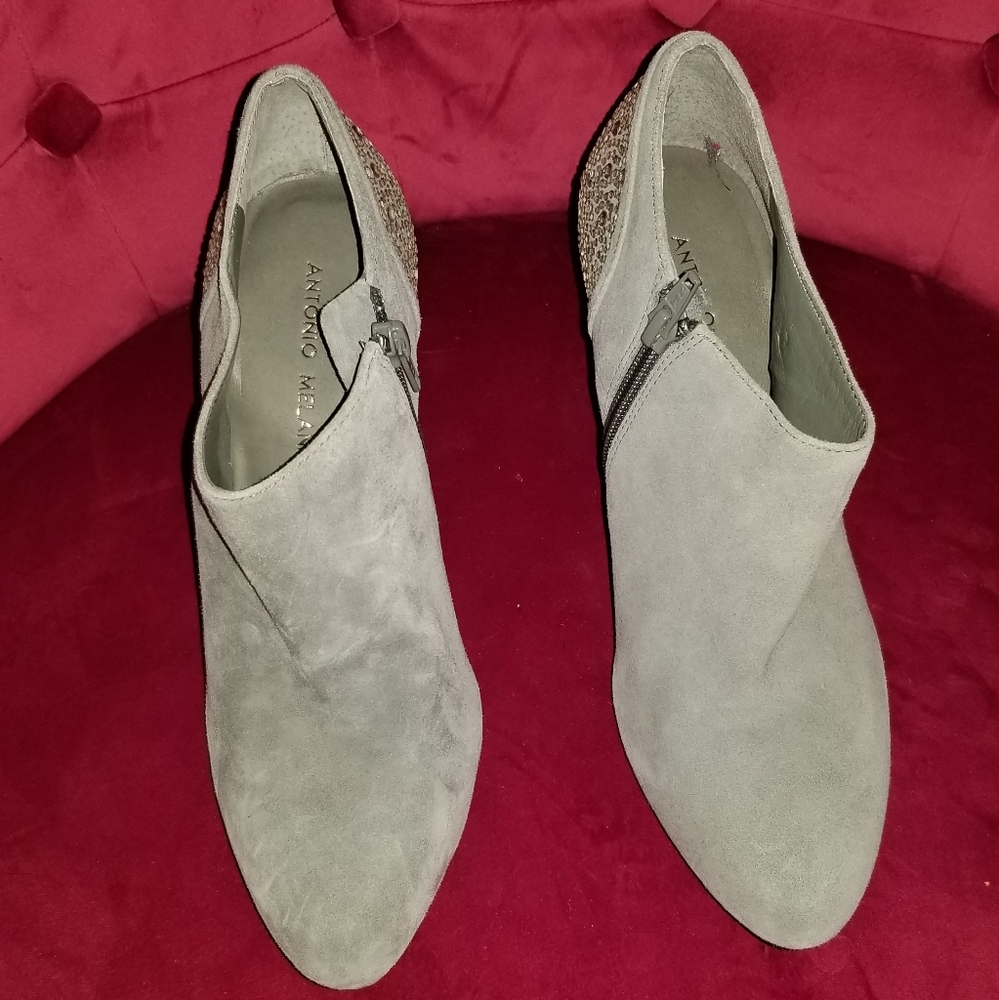 Gray Ankle Booties